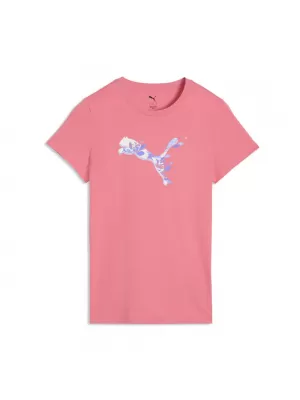 Ženska majica kratkih rukava PUMA GRAPHICS TEE 3 691912_25 DIVLJE RUŽIČASTO