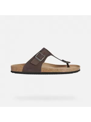 Muške papuče GEOX SANDAL GHITA G002573 TAMNO SMEĐA