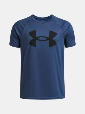 Majica za dječake UNDER ARMOUR UA TECH BIG LOGO SS 1363283-498 PLAVA