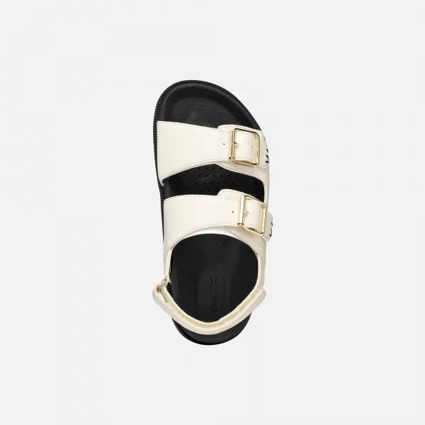  Sandale za djevojčice GEOX SANDAL FOAMMENTERA J65P0A000BCC1058 KREMASTI 