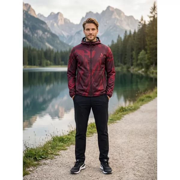  Muška vrhunska softshell jakna ALTISPORT VOJ/ALM072JACK01 VINO/CRVENO 
