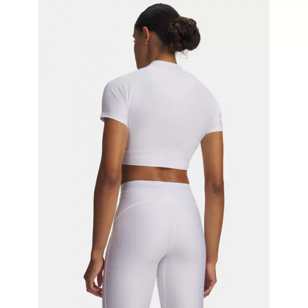  Ženska majica kratkih rukava HEATGEAR CROP MOCK SS 6010006-100 BIJELA Under Armour 