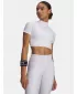 Ženska majica kratkih rukava HEATGEAR CROP MOCK SS 6010006-100 BIJELA Under Armour