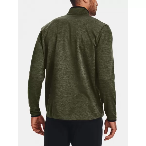  Muški sweatshirt UNDER ARMOUR UA ARMOUR FLEECE 1/2 ZIP ZELENA 