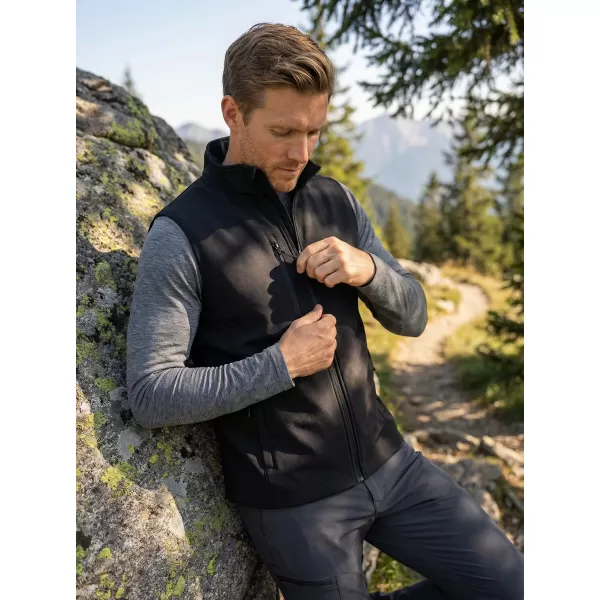 Muški softshell prsluk ALTISPORT NoPrint NP/ALM865 CRNA 