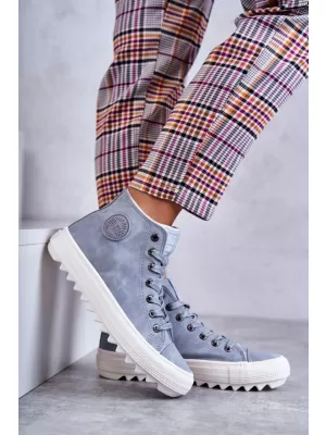 Ženske tenisice BIG STAR EE274115 SVIJETLO PLAVE Big Star Shoes