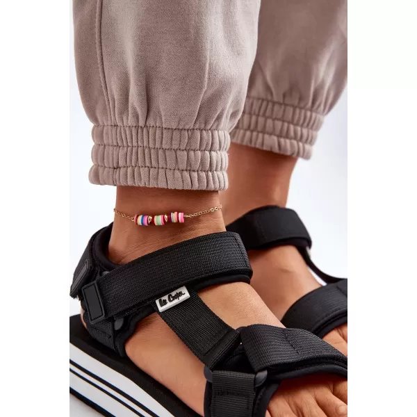  Ženske sandale LEE COOPER LCW-24-05-2753L CRNO/BIJELO 