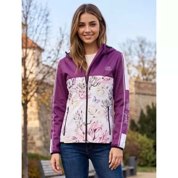  Ženska vrhunska softshell jakna ALTISPORT VOJ/ALW008JACK01 TAMNOCRVENA 