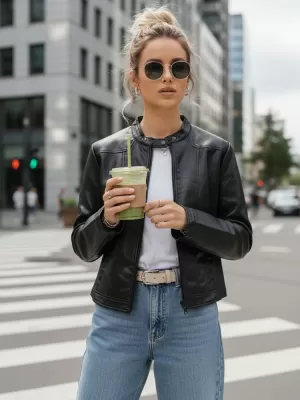 Ženska jakna DSTREET TY5568 CRNA