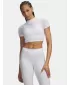 Ženska majica kratkih rukava UNDER ARMOUR HEATGEAR ELITE CROP MCK SS 6014710-100 BIJELA