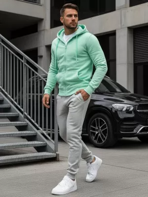 Muški sweatshirt DSTREET BX5231 SVIJETLO ZELENA