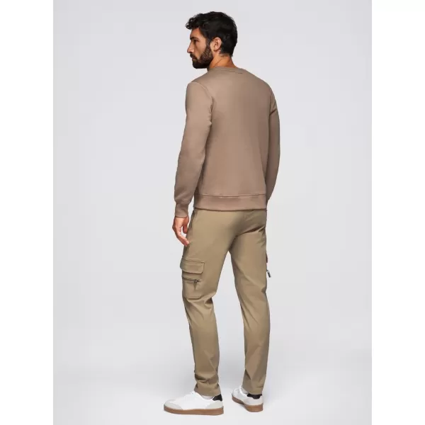  Muški sweatshirt OMBRE OM-SSNZ-0243 SVIJETLOSMEĐA 