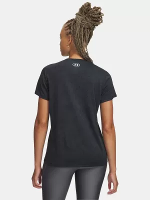 Ženska majica kratkih rukava UNDER ARMOUR TECH PIXELATE SSC 6012302-001 CRNA