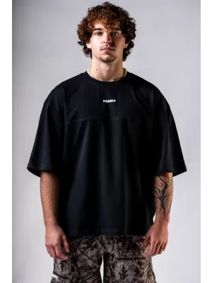 Oversized majica POWER 898 BLACK Nebbia