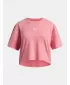 Majica za djevojčice UNDER ARMOUR UA G RIVAL WASH SS 6011673-600 RUŽIČASTA