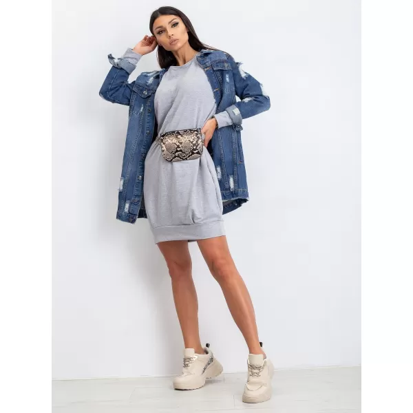  Haljina BASIC FEEL GOOD RV-TU-5184.93P SIVA 