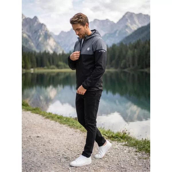  Muška vrhunska softshell jakna ALTISPORT VOJ/ALM051JACK01 SIVKASTO CRNA 