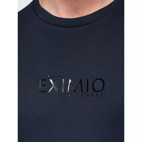  Muški sweatshirt OMBRE OM-SNBC-0199 TAMNOPLAVA 