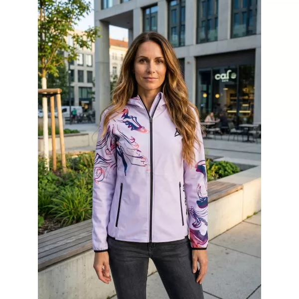  Ženska vrhunska softshell jakna ALTISPORT VOJ/ALW064JACK01 LILA 