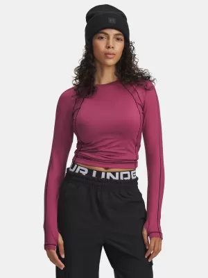 Ženska majica kratkih rukava UNDER ARMOUR UA COLDGEAR TEXTURED CREW 6003999-659 CRVENA