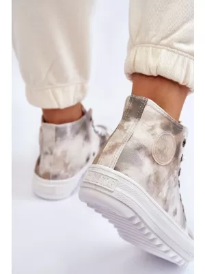 Ženske tenisice BIG STAR LL274047 WHITE/OLIVE Big Star Shoes