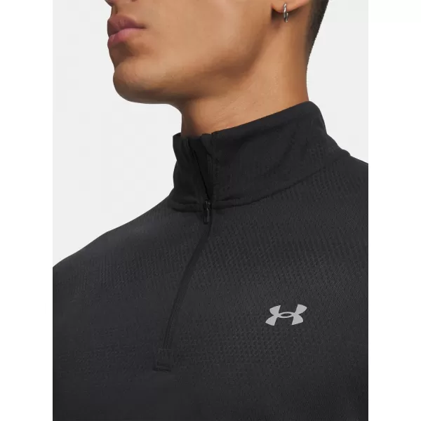  Muška majica kratkih rukava UNDER ARMOUR VELOCITI 1/4 ZIP 6010887-001 CRNA 