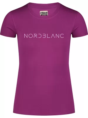 Ženska majica kratkih rukava NORDBLANC GRASS NBSLT8169 RUŽIČASTA