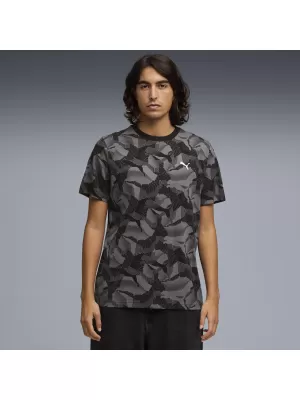 Muška majica kratkih rukava PUMA ESS LOGO LAB AOP TEE 692027_01 PUMA CRNA