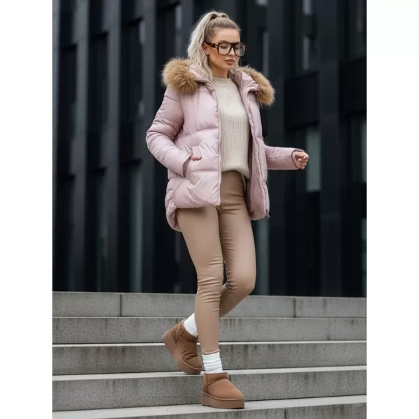  Ženska jakna DSTREET TY5526 RUŽIČASTA 