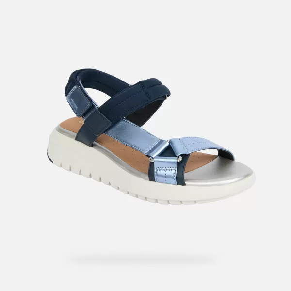  Ženske sandale GEOX FLEXTRIDE S G013068 PLAVA 