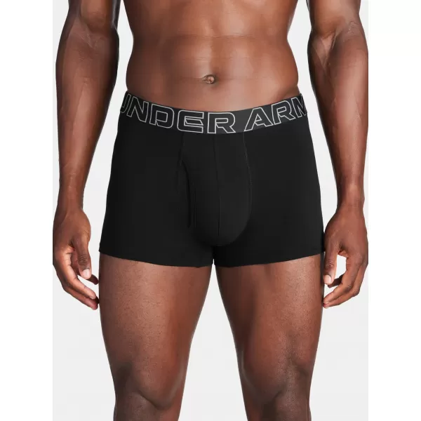  Muške bokserice UNDER ARMOUR M UA PERF COTTON 3IN CRNA 