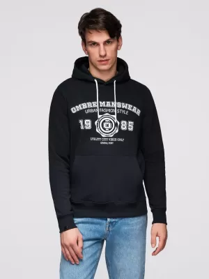 Muški sweatshirt OMBRE B1714 CRNA