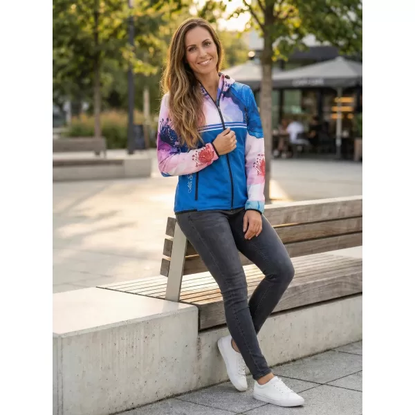  Ženska vrhunska softshell jakna ALTISPORT VOJ/ALW117JACK01 PLAVA/RUŽIČASTA 