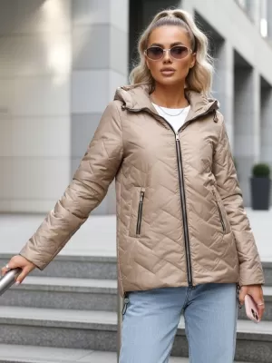 Ženska jakna DSTREET TY5609 KARAMELA