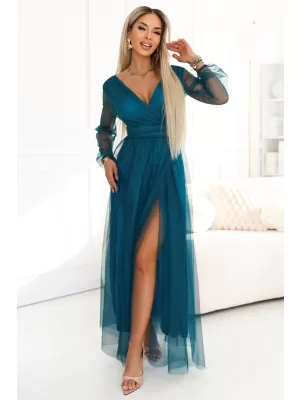 Haljina NUMOCO 664-2 TAMNOZELENE BOJE