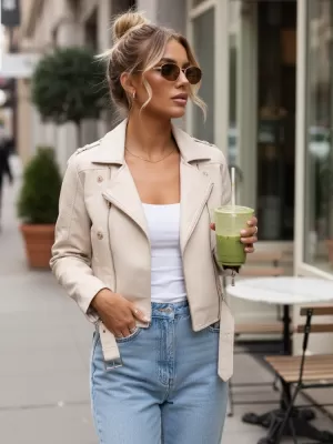 Ženska jakna DSTREET TY5643 BIJELA