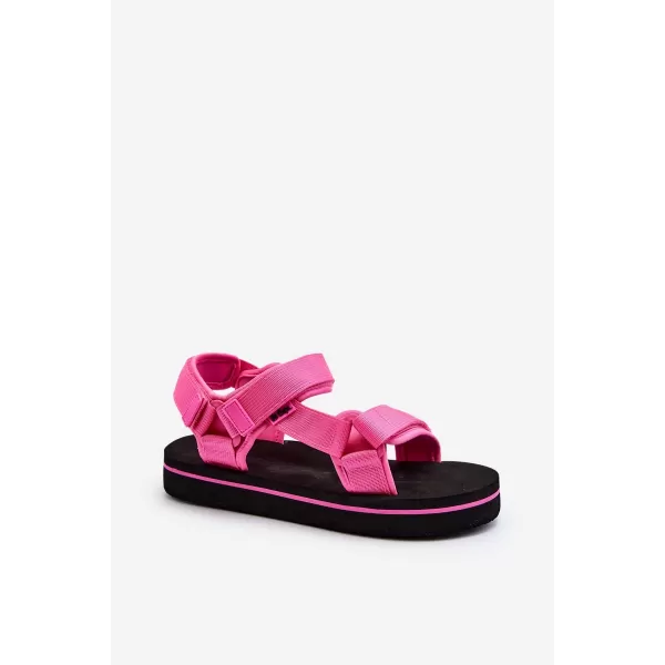  Ženske sandale LEE COOPER LCW-23-34-2613 CRNA/FUKSIJA 