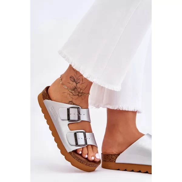  Ženske papuče BIG STAR LL274476 SILVER Big Star Shoes 