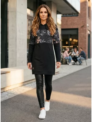 Ženski sweatshirt ALTISPORT HETHER CRNA