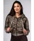 Hoodie na patentni zatvarač POWER 895 SVIJETLO SMEĐA CAMO Nebbia