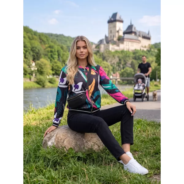  Ženska jakna ALTISPORT HADARIT CRNI UZORAK 