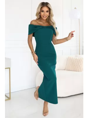 Haljina NUMOCO 644-1 TAMNOZELENE BOJE