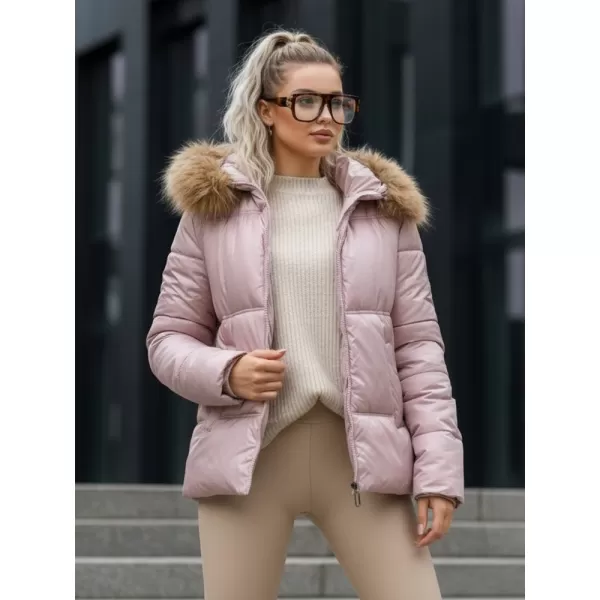  Ženska jakna DSTREET TY5526 RUŽIČASTA 