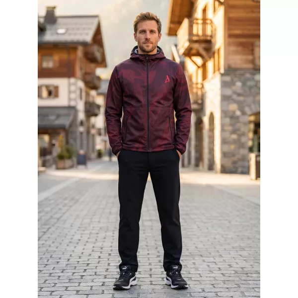  Muška vrhunska softshell jakna ALTISPORT VOJ/ALM072JACK01 VINO/CRVENO 