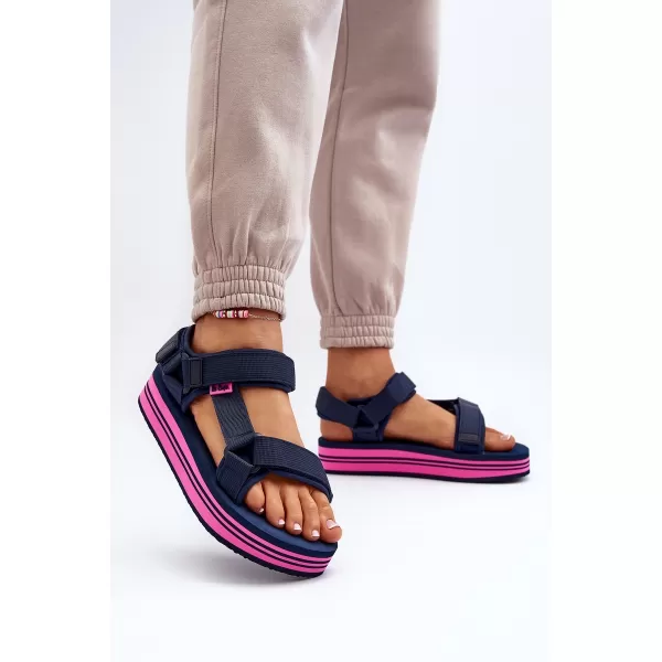  Ženske sandale LEE COOPER LCW-24-05-2753L MORNARICA/FUKSIJA 