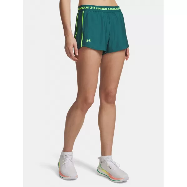  Ženske kratke hlače UNDER ARMOUR TECH PLAY UP SHORTS 1389882-338 ZELENA 