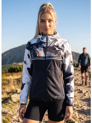 Ženska vrhunska softshell jakna ALTISPORT VOJ/ALW117JACK01 CRNA/NARANČASTA