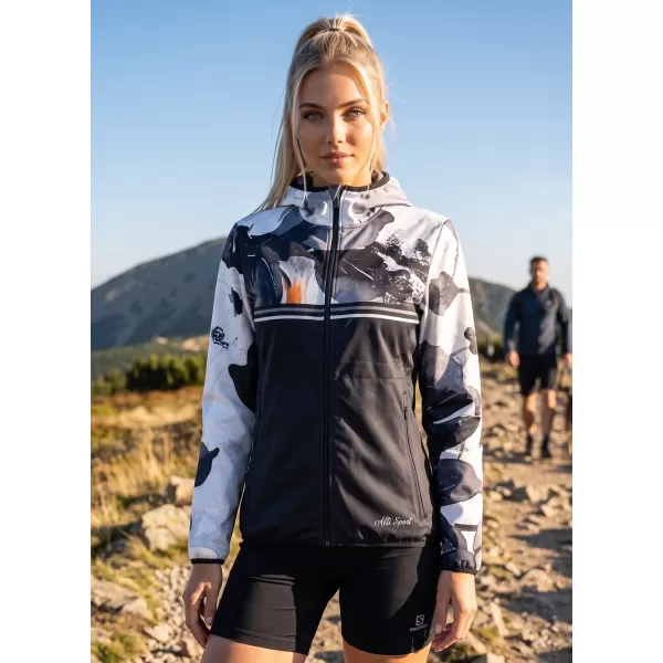  Ženska vrhunska softshell jakna ALTISPORT VOJ/ALW117JACK01 CRNA/NARANČASTA 