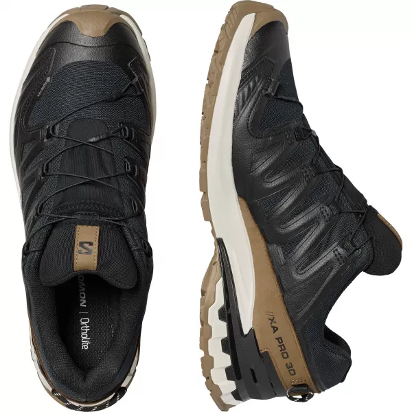  Muške cipele SALOMON XA PRO 3D V9 GTX LIFELONG M L47963800 CRNA/KOJOT SMEĐA/LED OD VANILIJE 