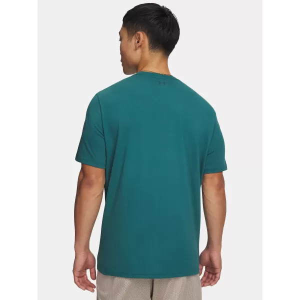  Muška majica kratkih rukava UNDER ARMOUR TEAM ISSUE WORDMARK SS 1329582-338 ZELENA 